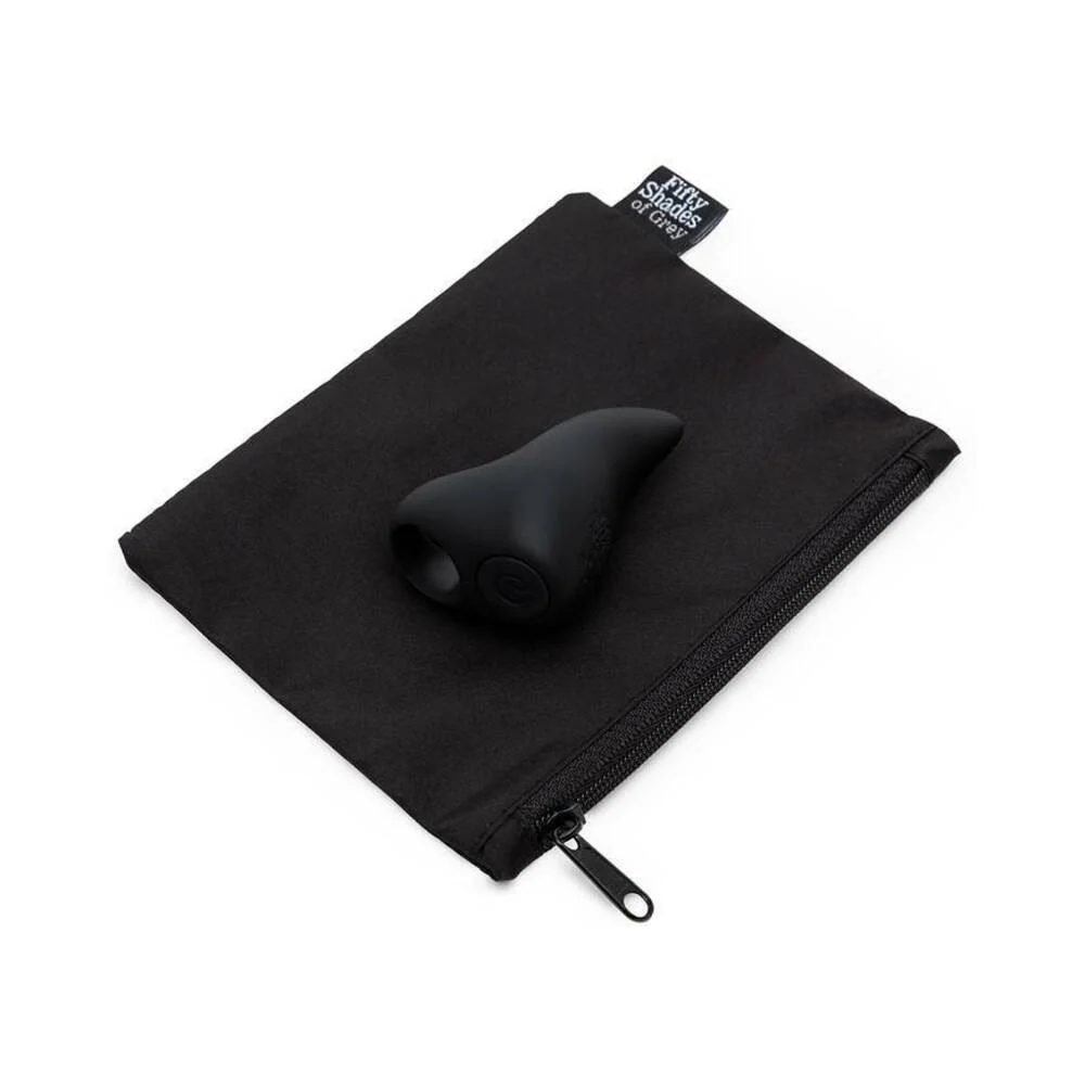 Fifty Shades of Grey Sensation Rechargeable Silicone Finger Vibrator Black - Image 3