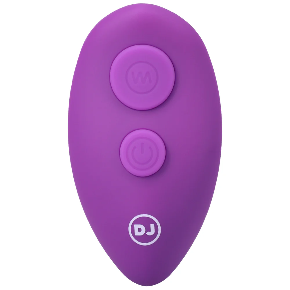 A-Play BEADED VIBE Rechargeable Silicone Anal Plug with Remote Purple - Image 7