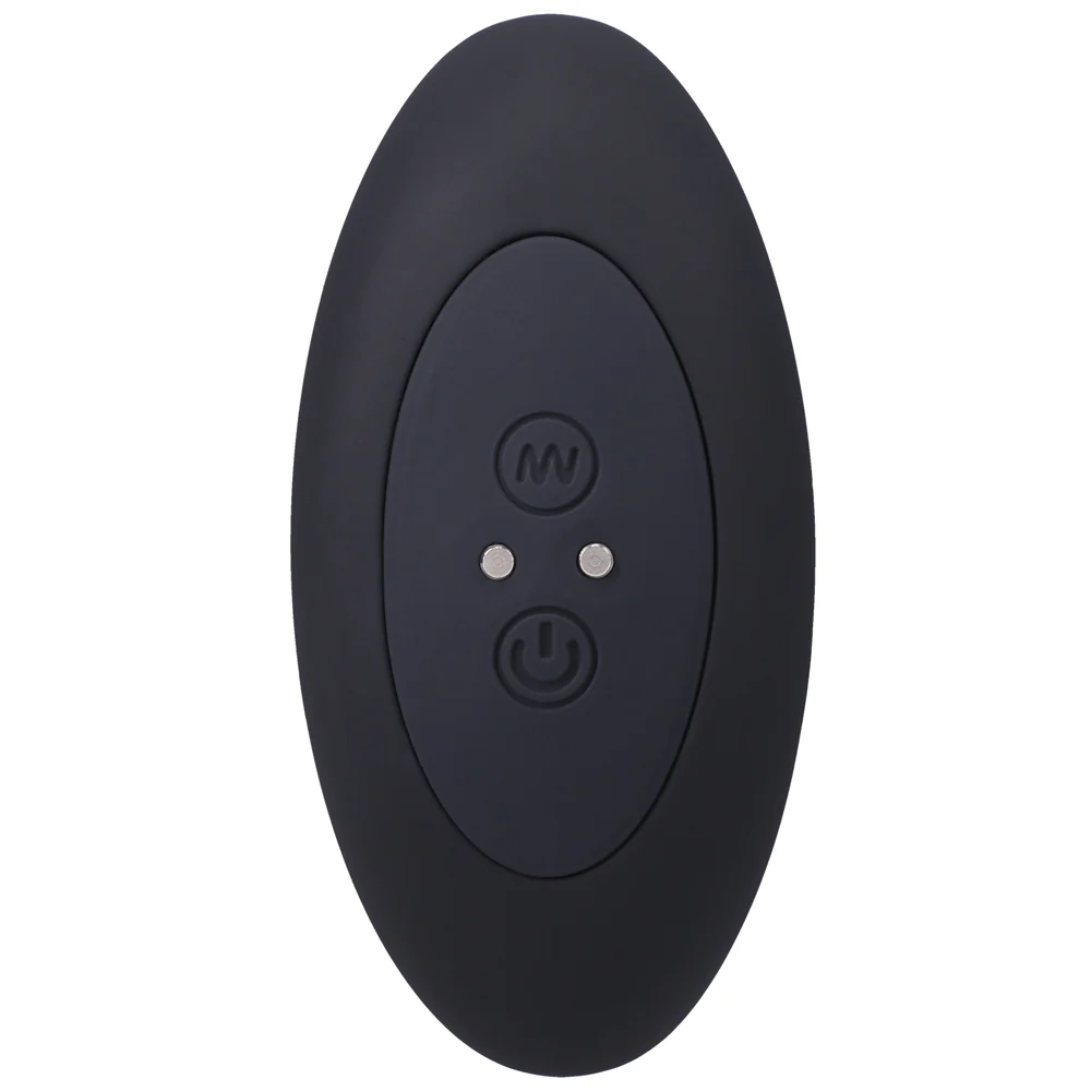 A-Play BEADED VIBE Rechargeable Silicone Anal Plug with Remote Black - Image 7