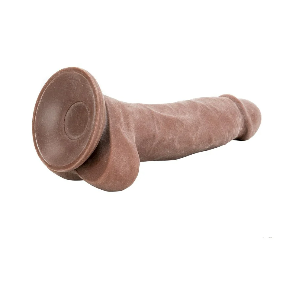 Adam & Eve Adam's True Feel Brown 7 Inch Dildo - Image 4