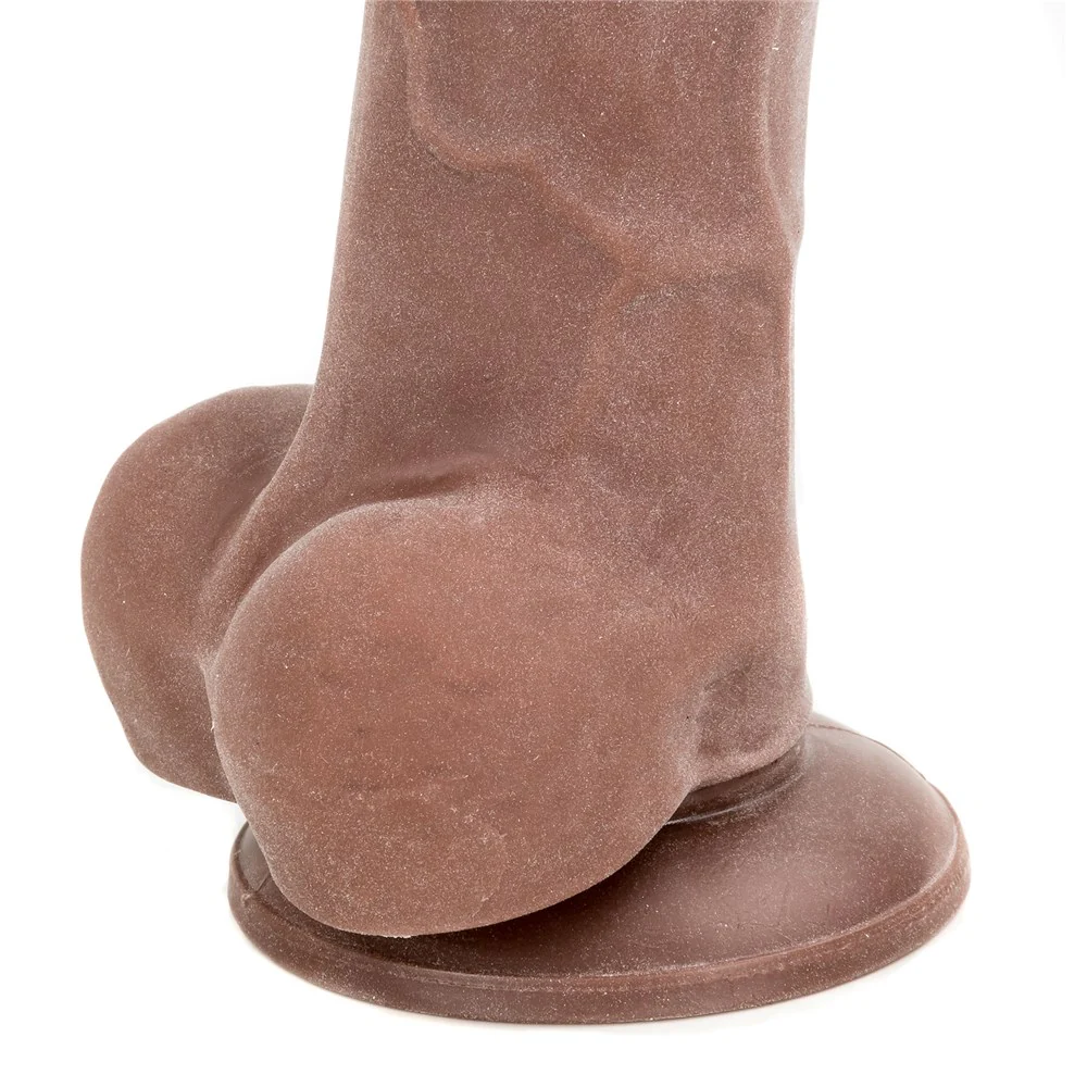 Adam & Eve Adam's True Feel Brown 7 Inch Dildo - Image 5