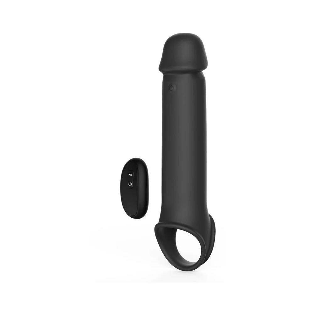 Adam & Eve Adam's XL Vibrating Extension Silicone with Remote Control - Image 3