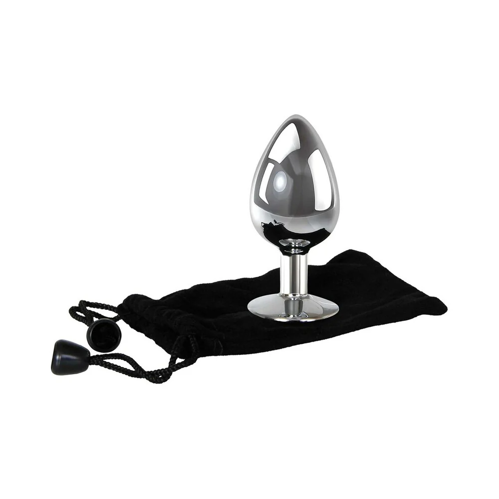 Adam & Eve Clear Gem Anal Plug Large - Image 3