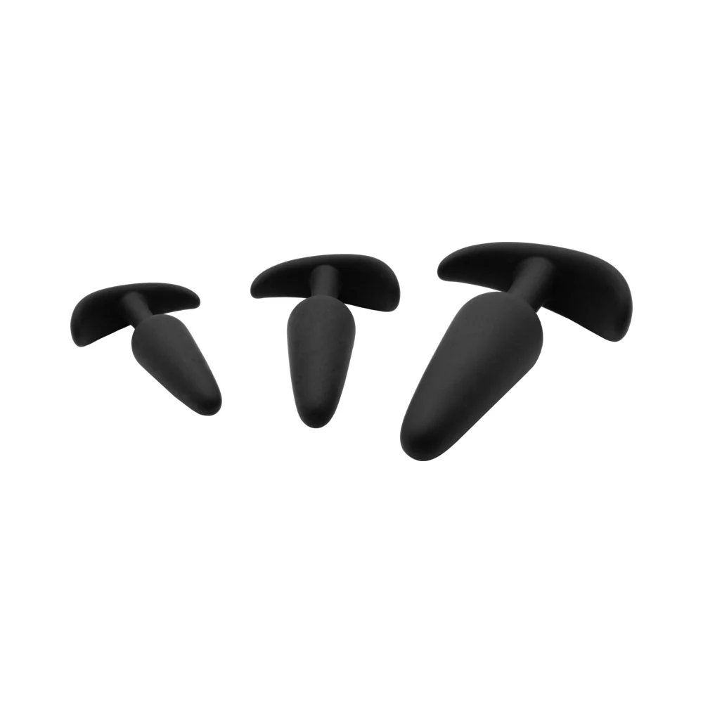 Adam & Eve Naughty Silicone Trainer Kit Black (Bag Packaging) - Image 3