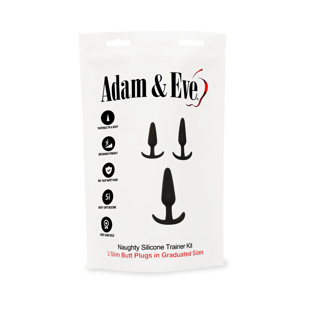Adam & Eve Naughty Silicone Trainer Kit Black (Bag Packaging) - Image 5
