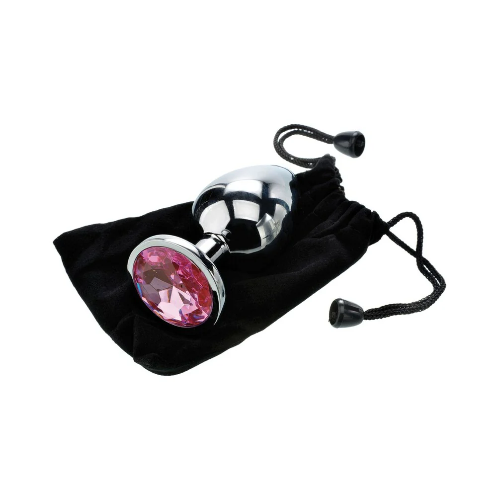 Adam & Eve Pink Gem Anal Plug Large - Image 6