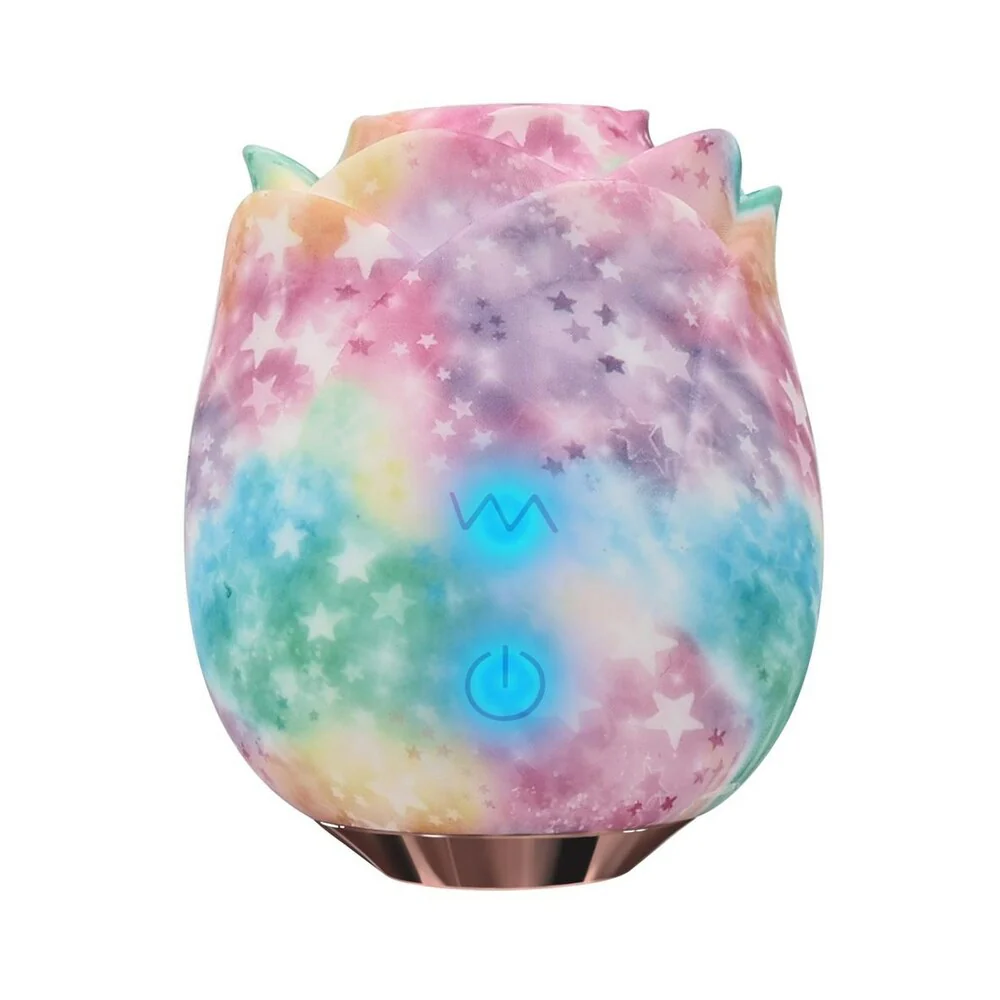 Adam & Eve Eve's Ravishing Rose Tapping Clitoral Stimulator Rainbow - Image 3
