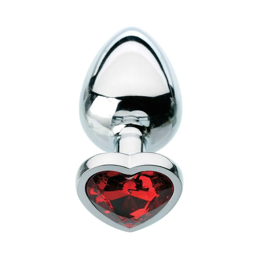 Adam & Eve Red Hearts Gem Anal Plug Small - Image 3