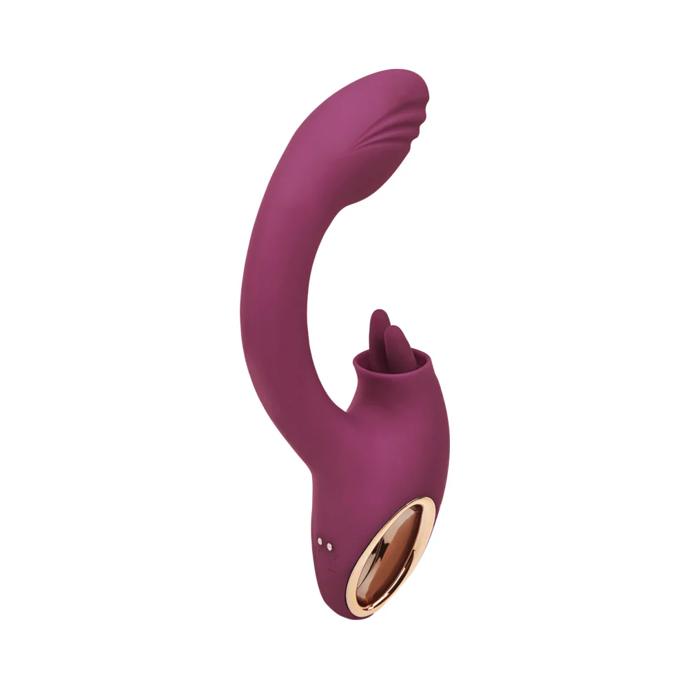 Adam & Eve Rose Gold Clit Tickler Dual Stimulating Vibrator - Image 3