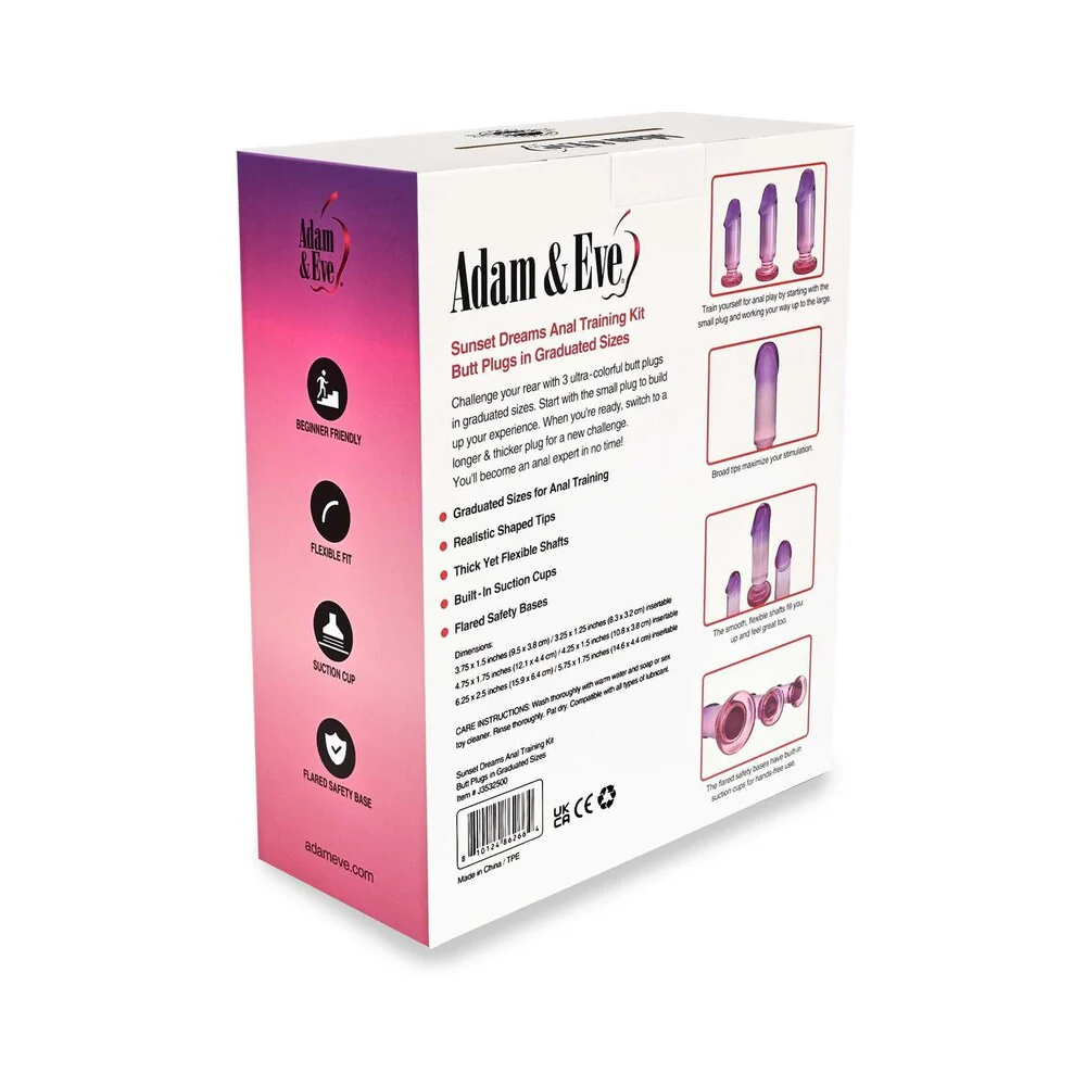 Adam & Eve Sunset Dreams Anal Plug Training Kit - Image 7