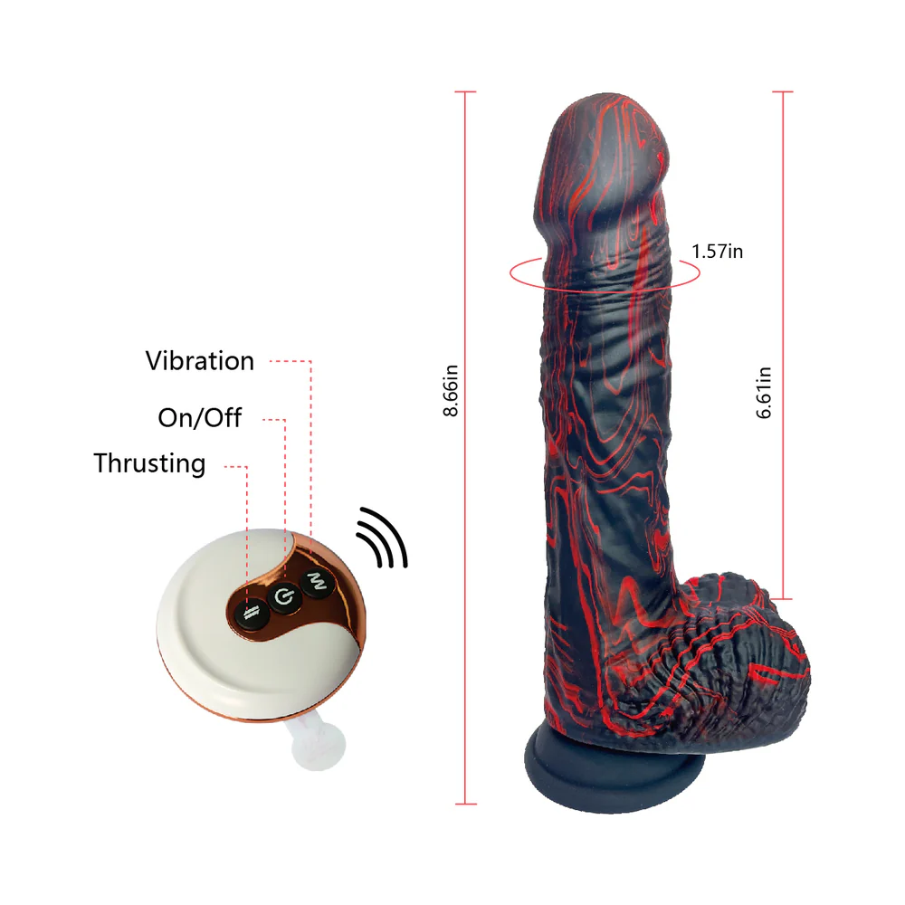 Adam & Eve The Bedrocker Thrusting Dildo - Image 12