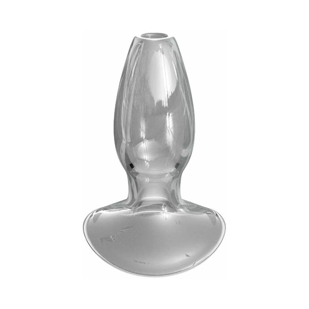 Anal Fantasy Elite Collection Beginner's Anal Gaper Glass Tunnel Plug Clear - Image 2