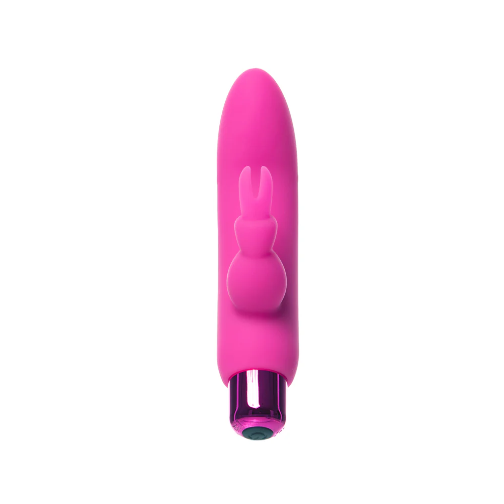 Powerbullet Alice's Bunny Rechargeable Bullet Vibrator with Silicone Rabbit Sleeve Pink - Image 3