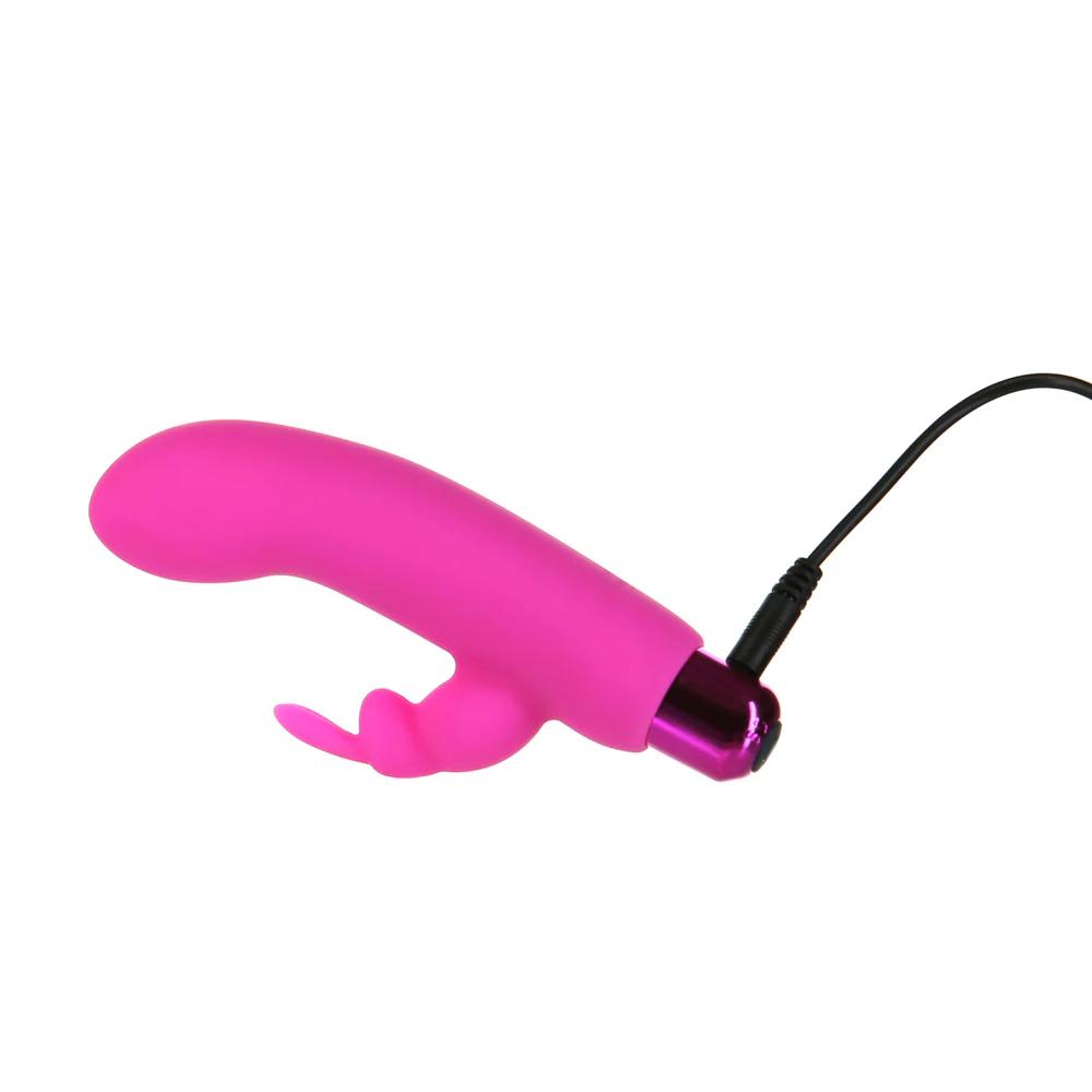 Powerbullet Alice's Bunny Rechargeable Bullet Vibrator with Silicone Rabbit Sleeve Pink - Image 5