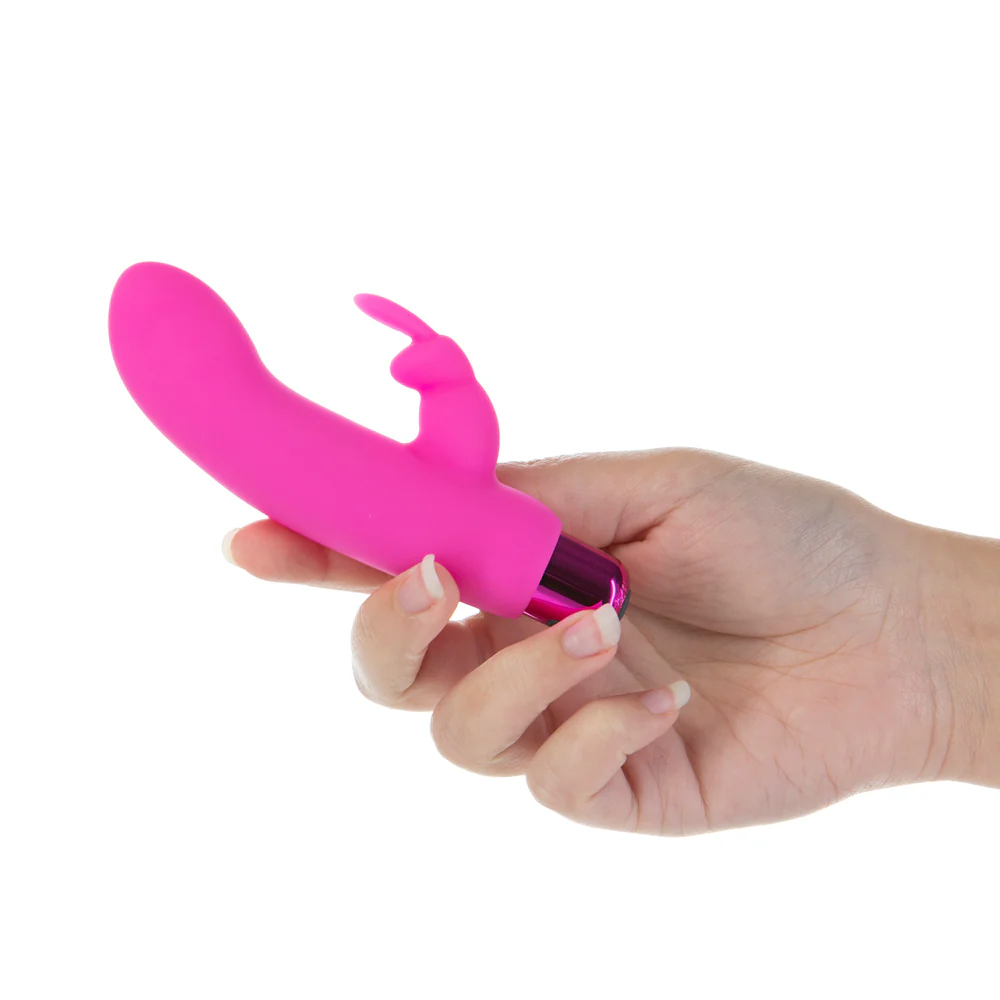 Powerbullet Alice's Bunny Rechargeable Bullet Vibrator with Silicone Rabbit Sleeve Pink - Image 6