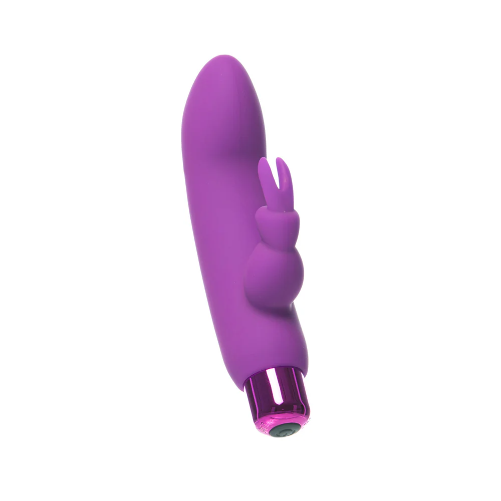 Powerbullet Alice's Bunny Rechargeable Bullet Vibrator with Silicone Rabbit Sleeve Purple - Image 2