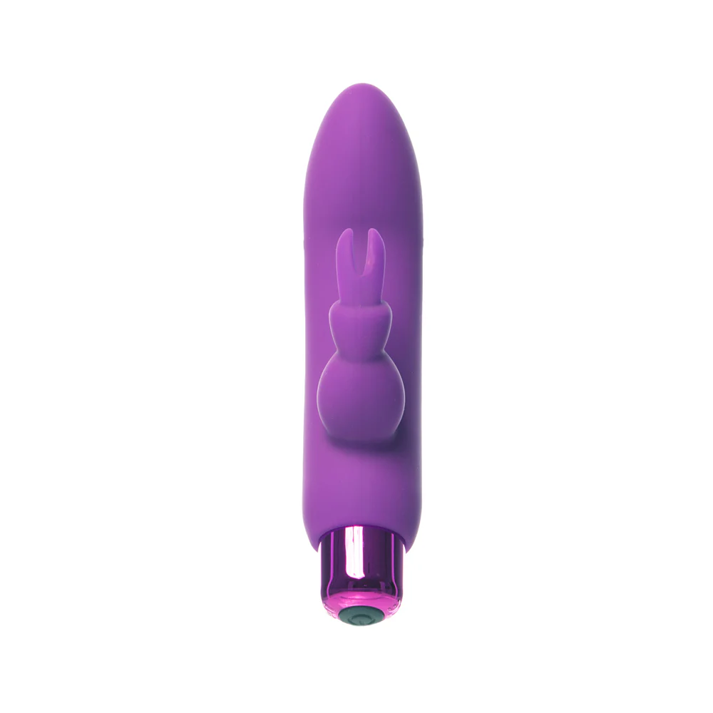 Powerbullet Alice's Bunny Rechargeable Bullet Vibrator with Silicone Rabbit Sleeve Purple - Image 3