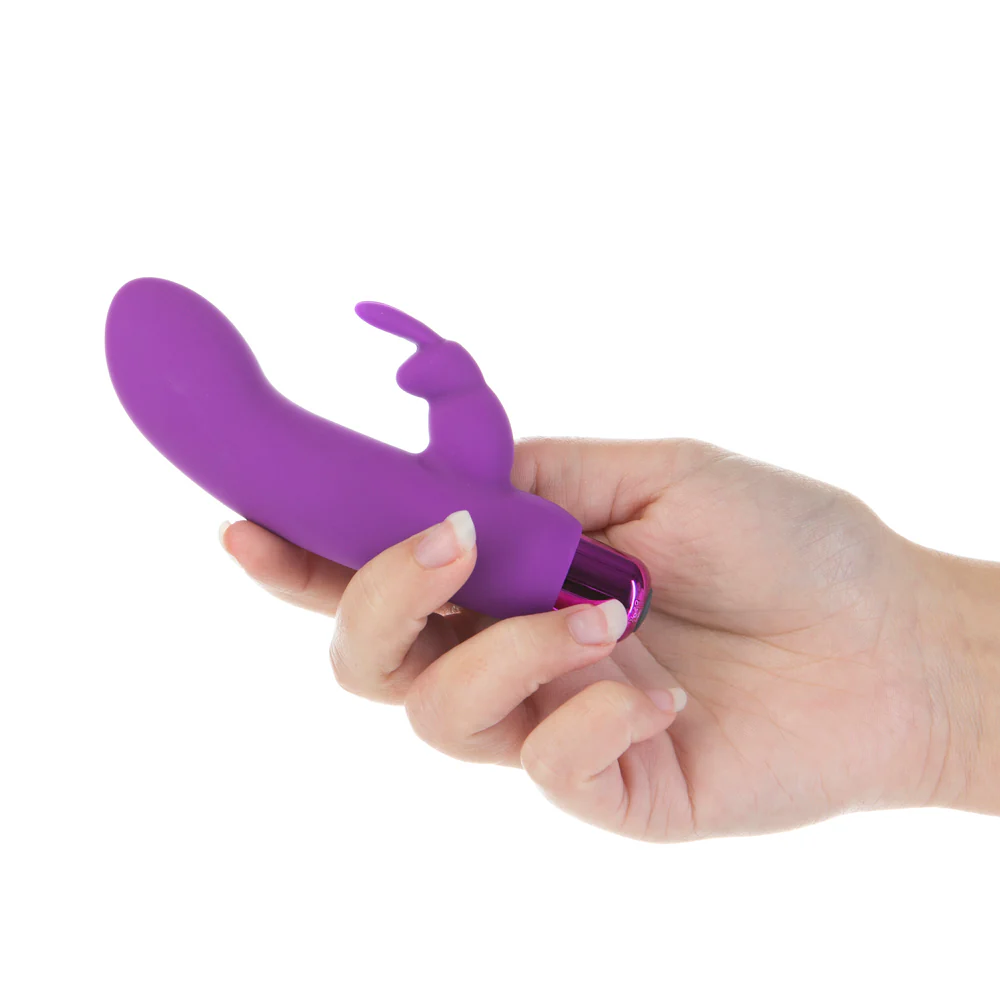 Powerbullet Alice's Bunny Rechargeable Bullet Vibrator with Silicone Rabbit Sleeve Purple - Image 5