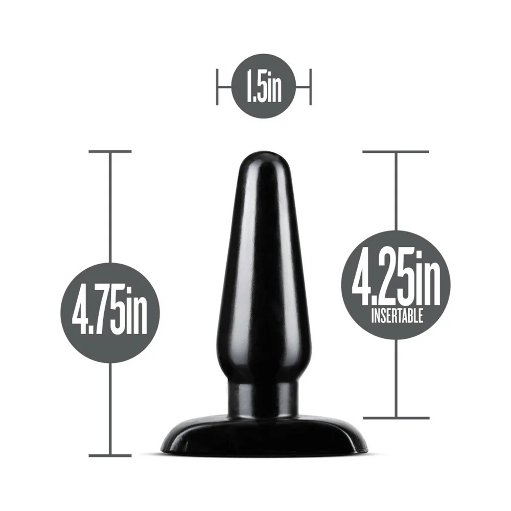 Anal Adventures Basic Anal Plug Medium Black - Image 5