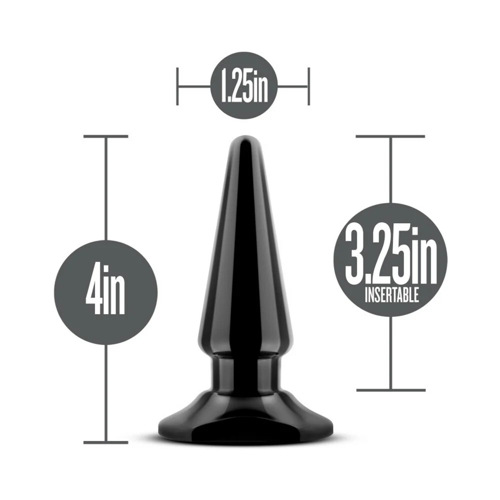 Anal Adventures Basic Vibrating Anal Pleaser Remote-Controlled Plug Black - Image 6