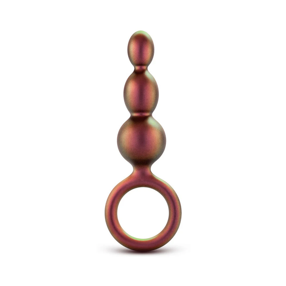 Anal Adventures Matrix Silicone Beaded Loop Plug Copper - Image 3