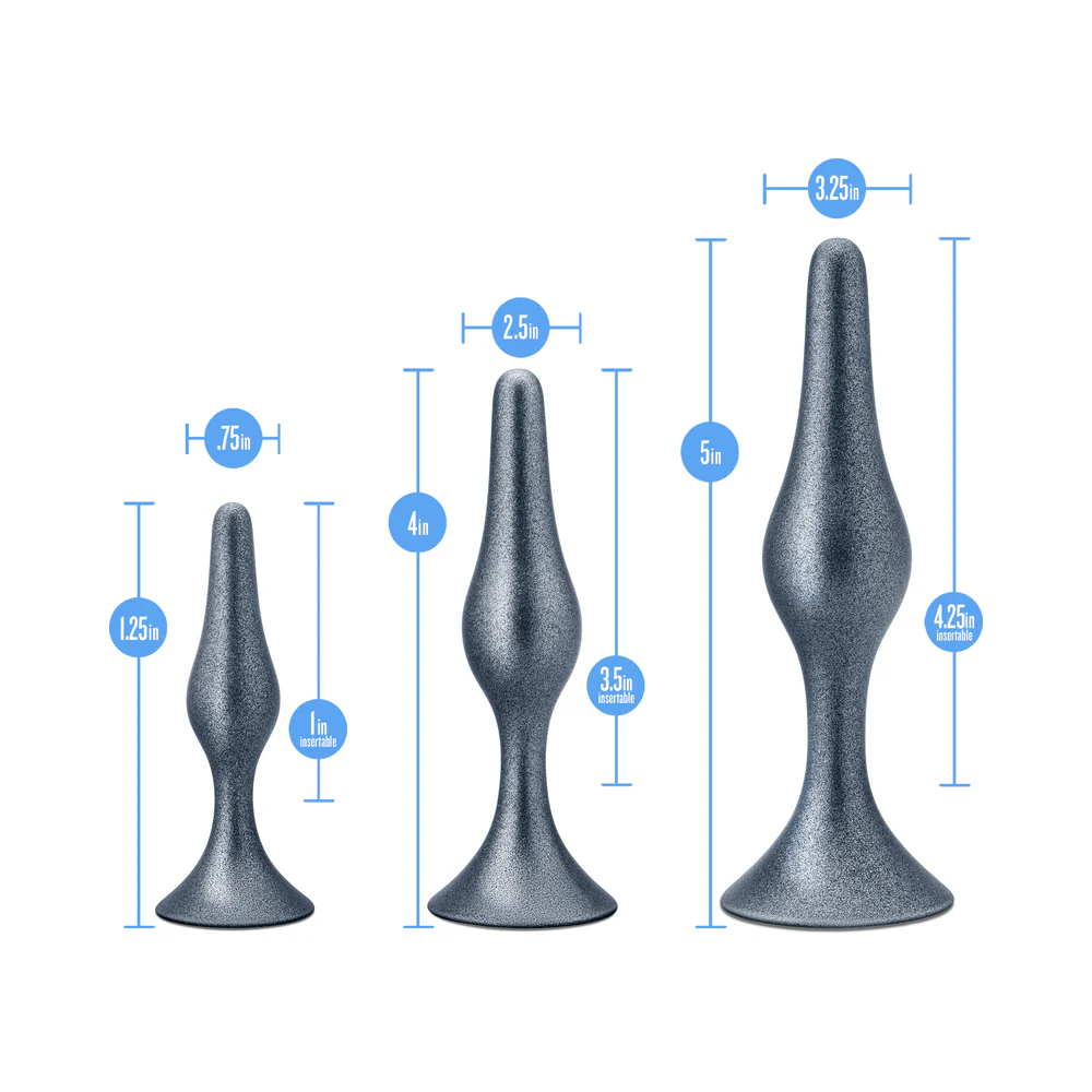 Anal Adventures Matrix Genesis Plug Kit Stellar Silver - Image 7