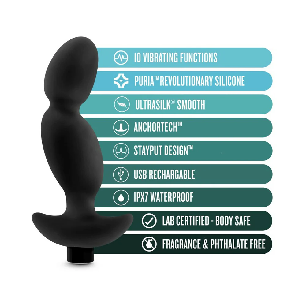 Anal Adventures Platinum Silicone Rechargeable Vibrating Prostate Massager 04 - Image 5