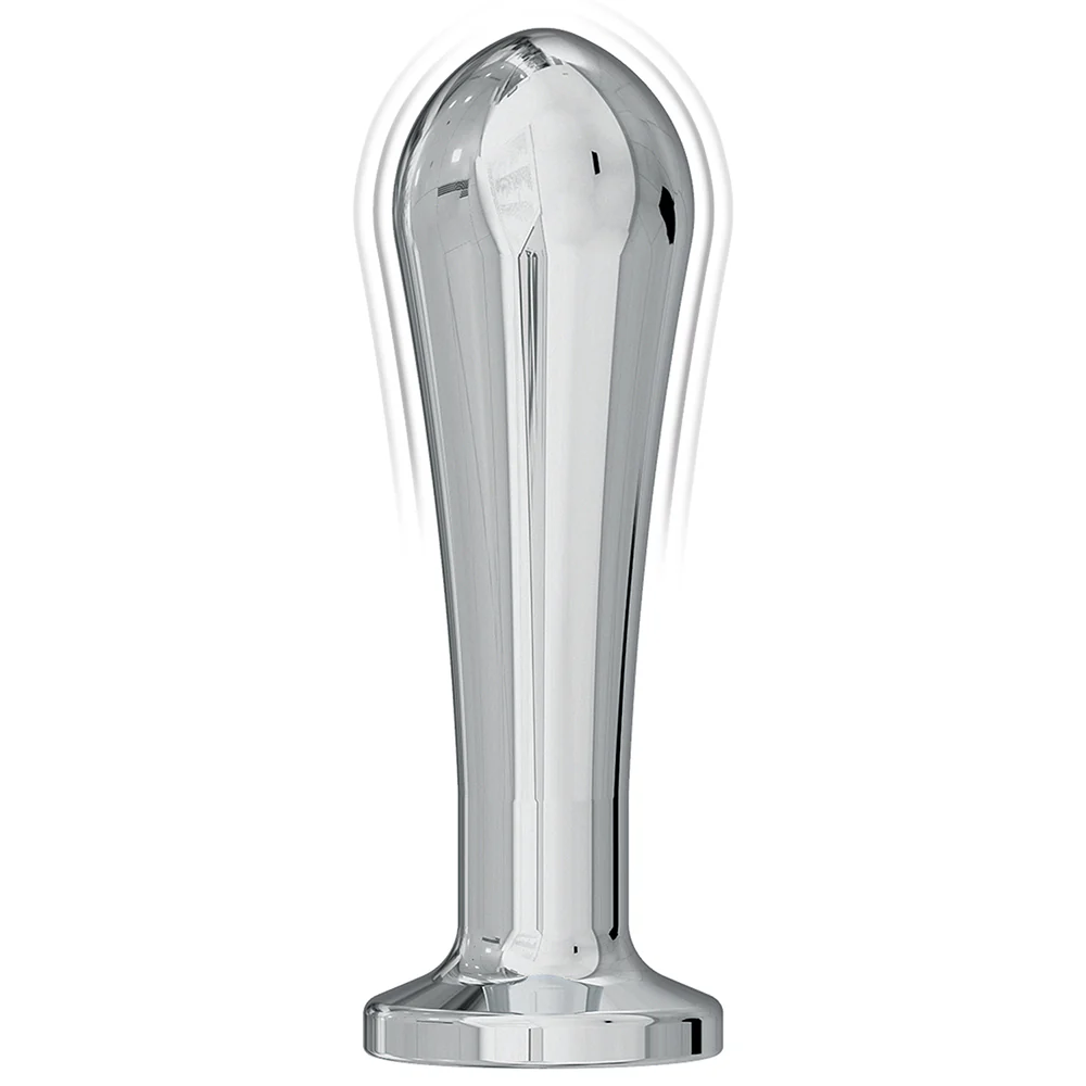 Nasstoys Ass-Sation Remote Vibrating Metal Anal Bulb Silver - Image 3