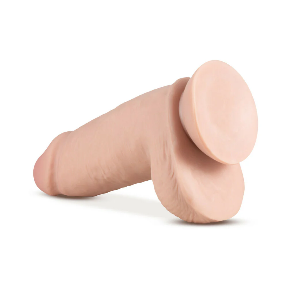 Au Naturel 2.75 Pounder 10 in. Posable Dual Density Dildo with Balls Beige - Image 4
