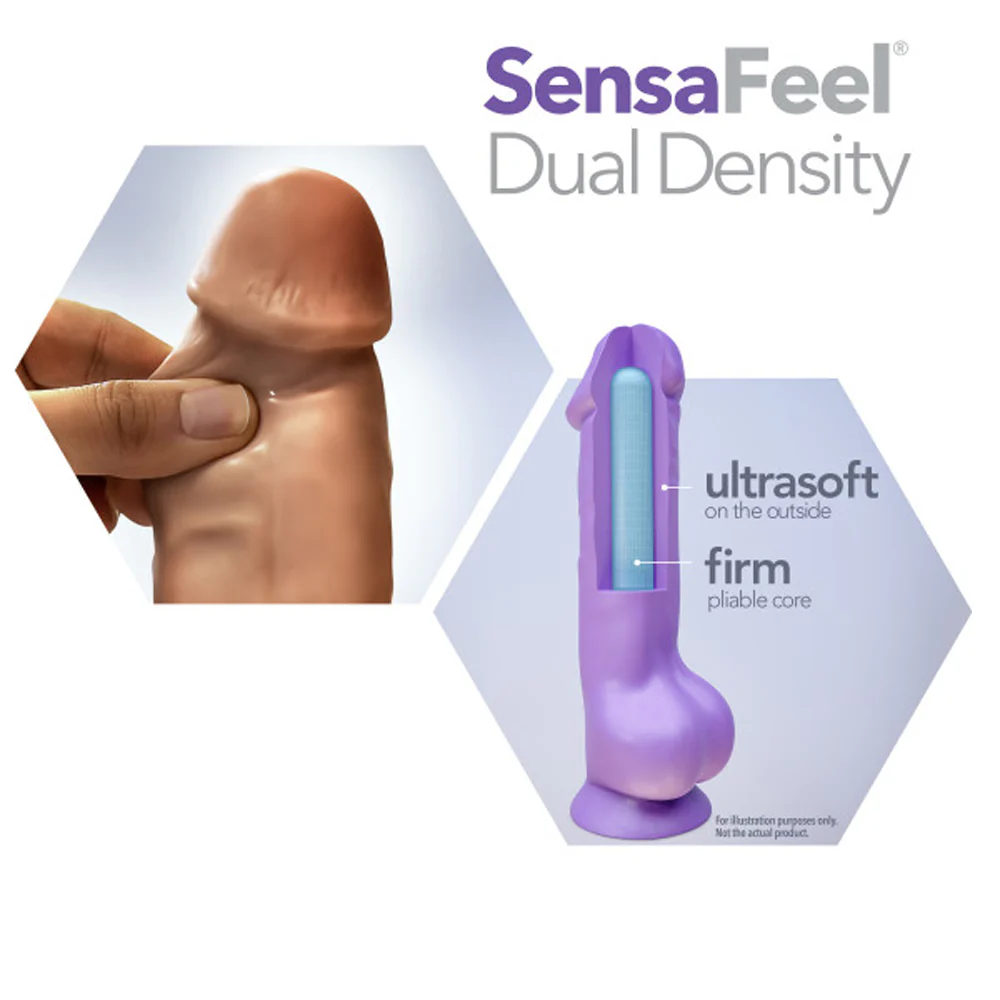 Au Naturel Jack 7 in. Posable Dual Density Dildo Tan - Image 6