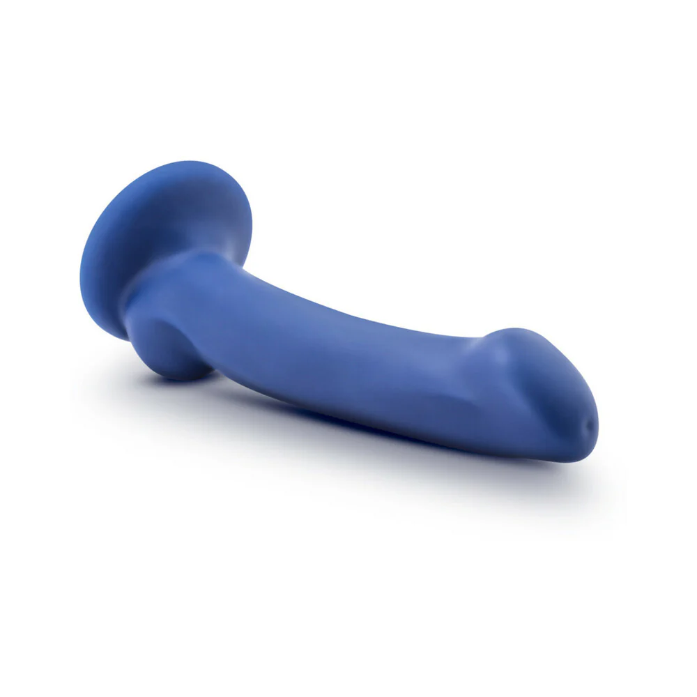 Avant D10 Ergo Mini 7 in. Dual Density Silicone Dildo Indigo - Image 2