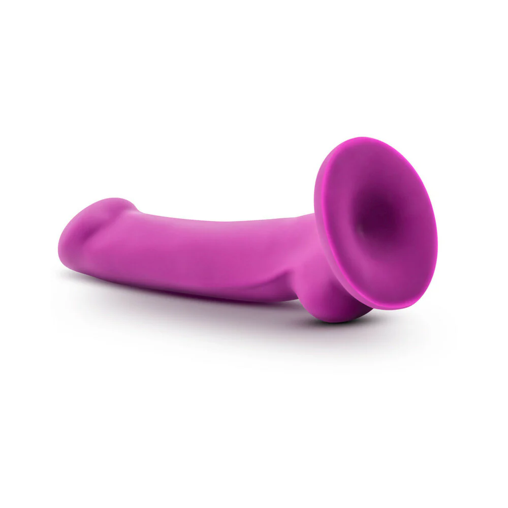 Avant D9 Ergo Mini 7 in. Dual Density Silicone Dildo Violet - Image 3