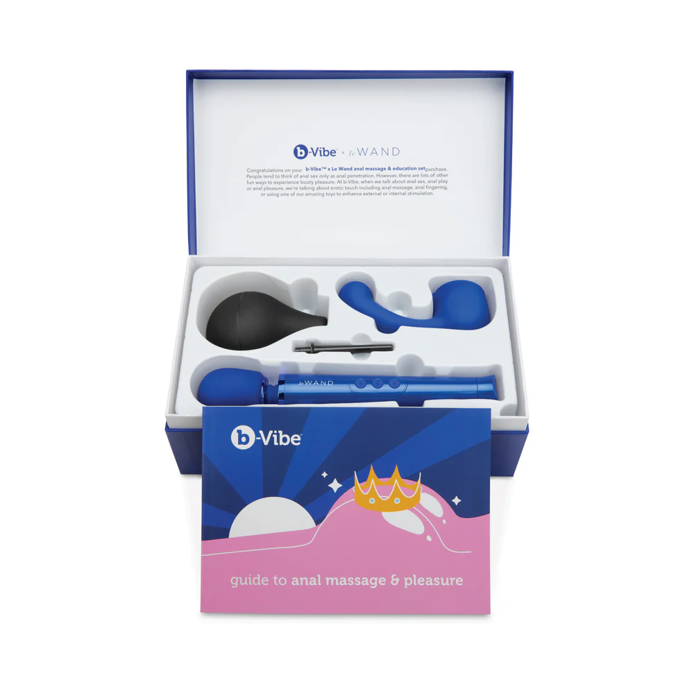 b-Vibe Anal Massage & Education Set Blue - Image 4