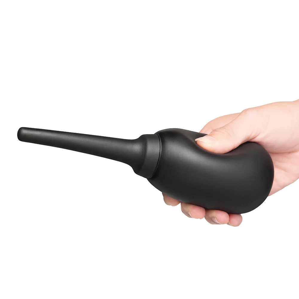 b-Vibe Flexible Silicone Anal Douche Black - Image 6