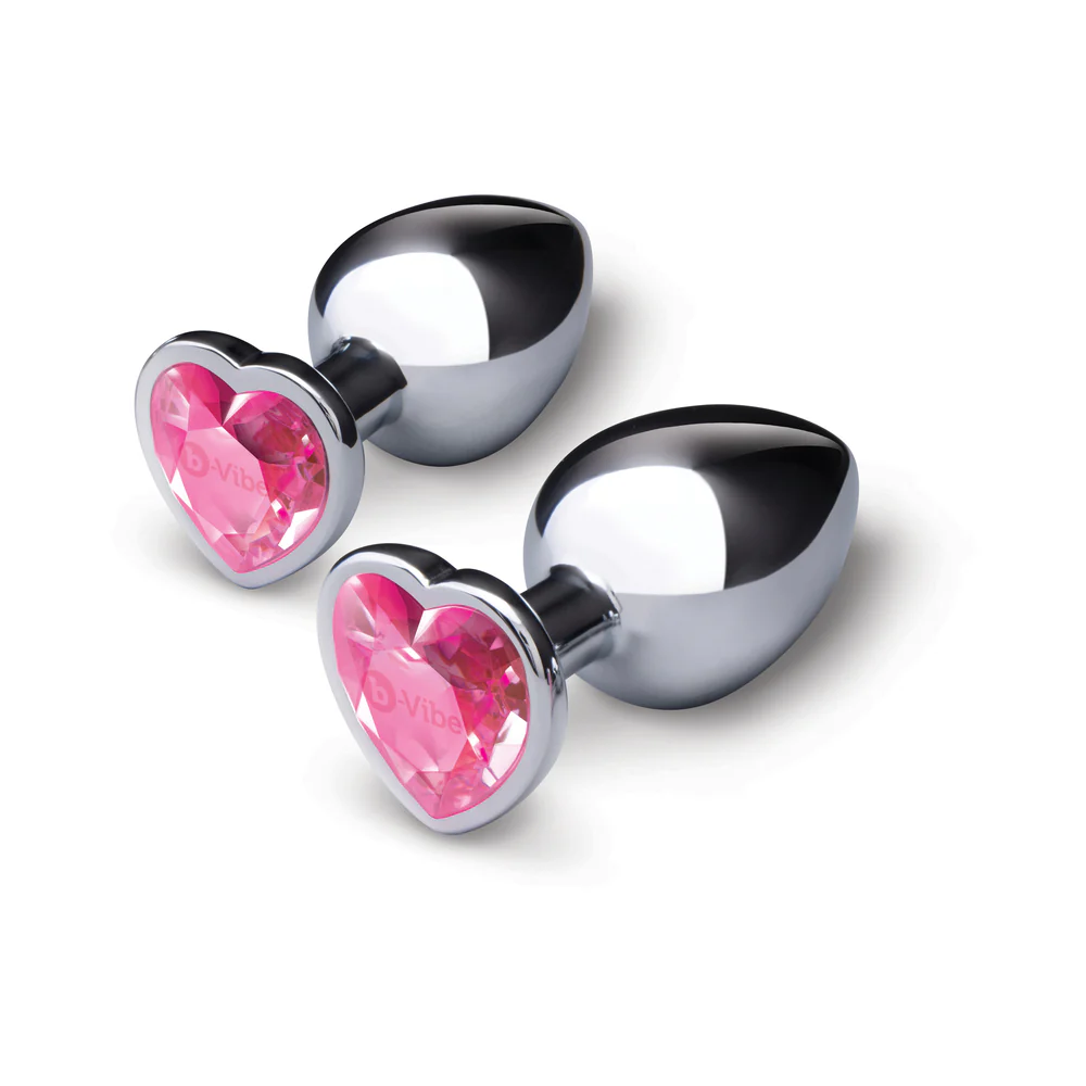 b-Vibe Jewel Metal Training Plug Set - Image 3
