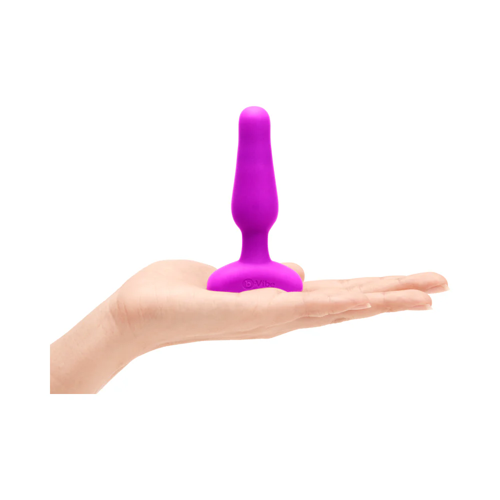 b-Vibe Novice Rechargeable Remote-Controlled Vibrating Silicone Anal Plug Fuchsia - Image 9
