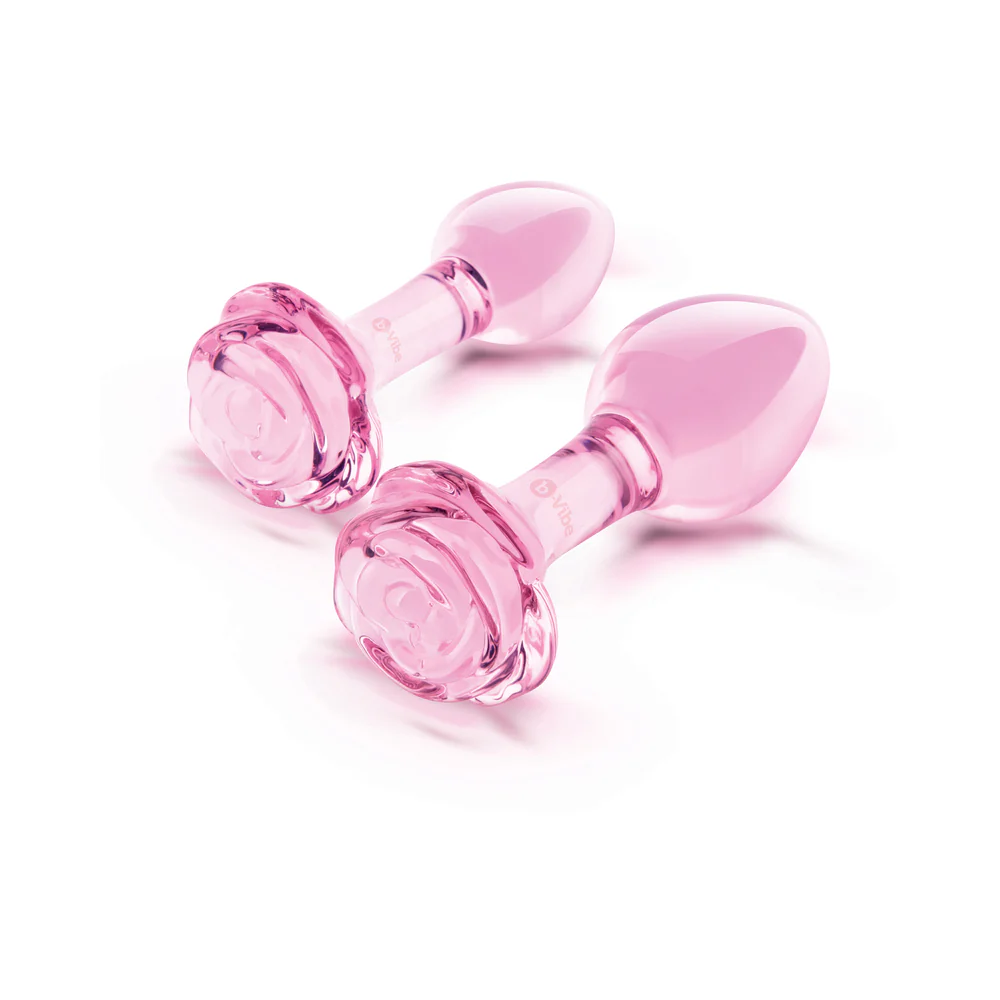 b-Vibe Pink Roses Training Plug Set - Image 3