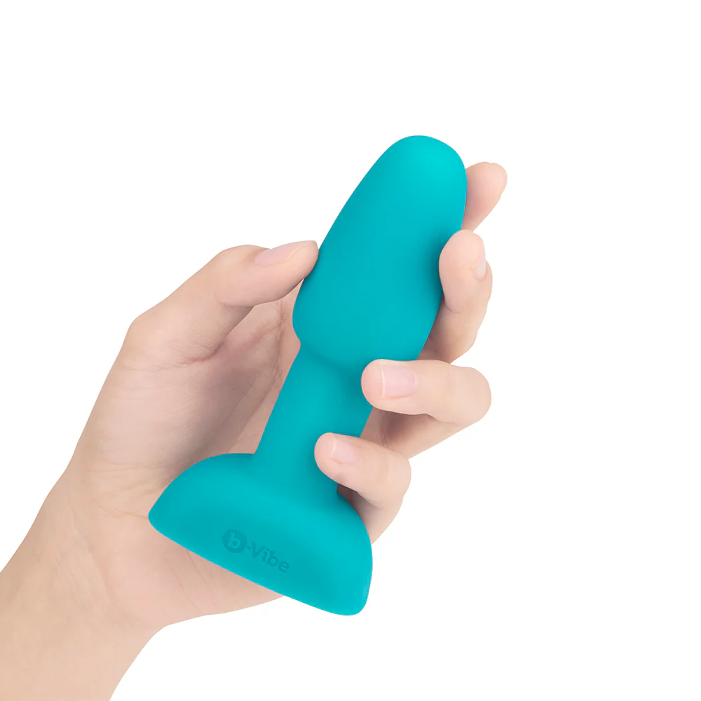 b-Vibe Rimming Petite Rotating and Vibrating Remote Control Plug Teal - Image 5