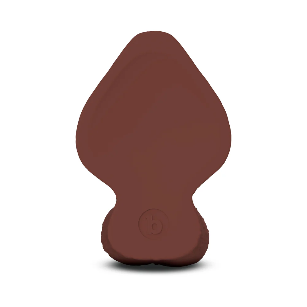 b-Vibe Slipskin Realistic Silicone Dildo 6 in. Girthy Brown - Image 5