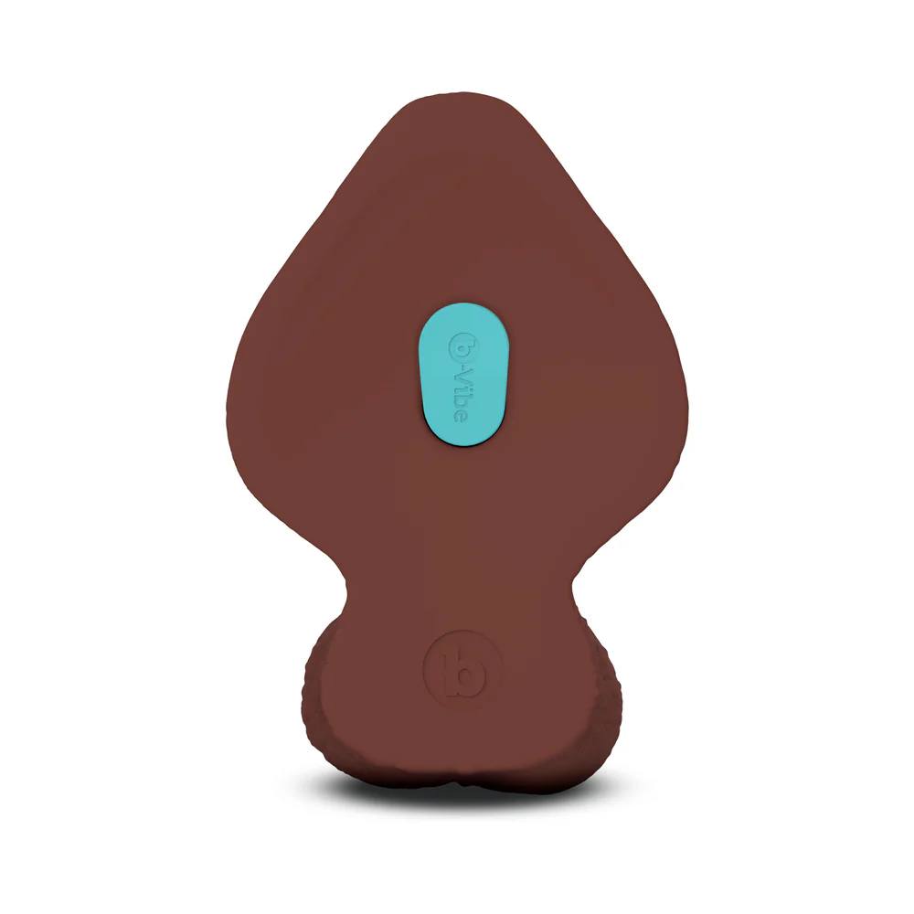 b-Vibe Slipskin Realistic Silicone Dildo 9 in. Girthy Brown - Image 6