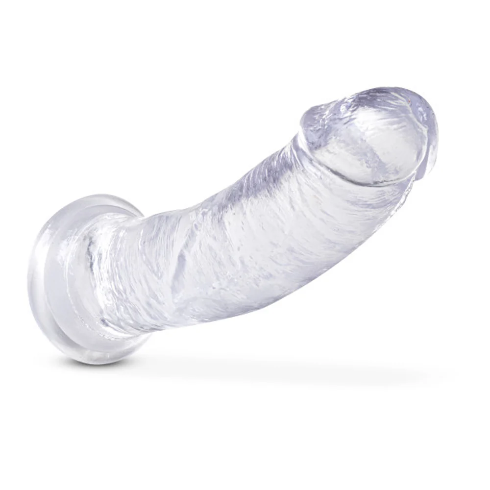 B Yours Plus Roar n' Ride 8 in. Dildo Clear - Image 3