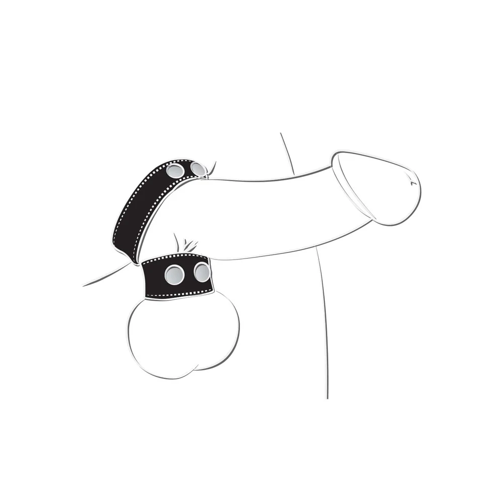 Ballgear Cock Strap With Ball Stretcher Black - Image 3