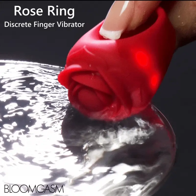 Bloomgasm Rose Ring Discreet Finger Vibrator - Image 11