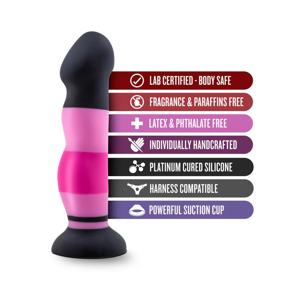 Avant D4 Sexy in Pink 8 in. Silicone Dildo - Image 6