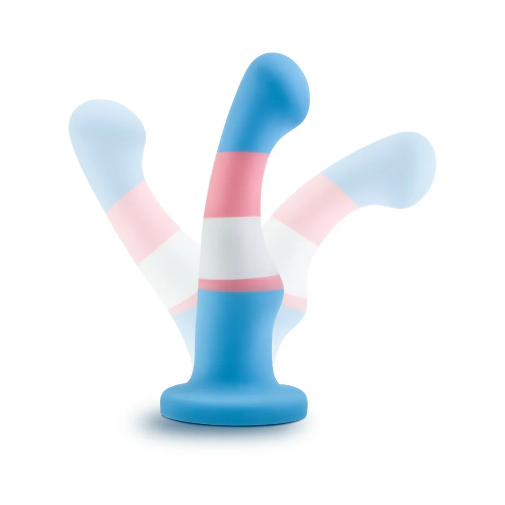 Avant Pride P2 True Blue 6 in. Silicone Dildo - Image 7