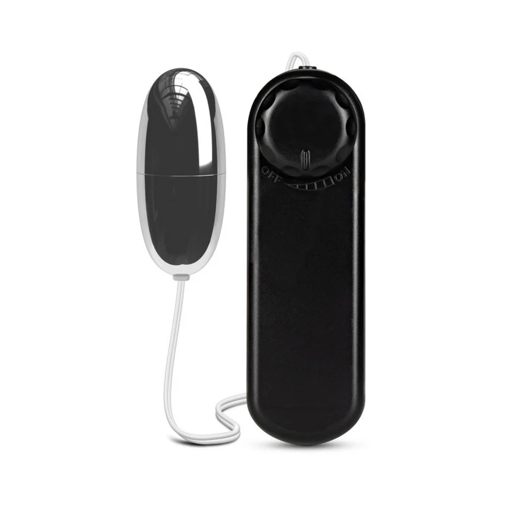 B Yours Silver Power Bullet Remote-Controlled Egg Vibrator Black - Image 2