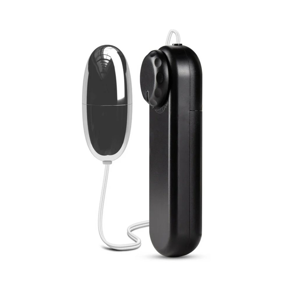 B Yours Silver Power Bullet Remote-Controlled Egg Vibrator Black - Image 3
