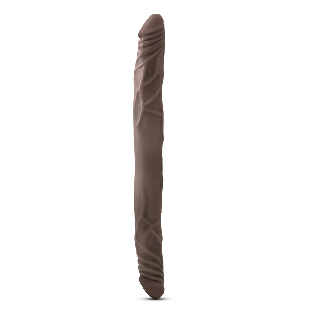 Dr. Skin 14 in. Double Dildo Brown - Image 2