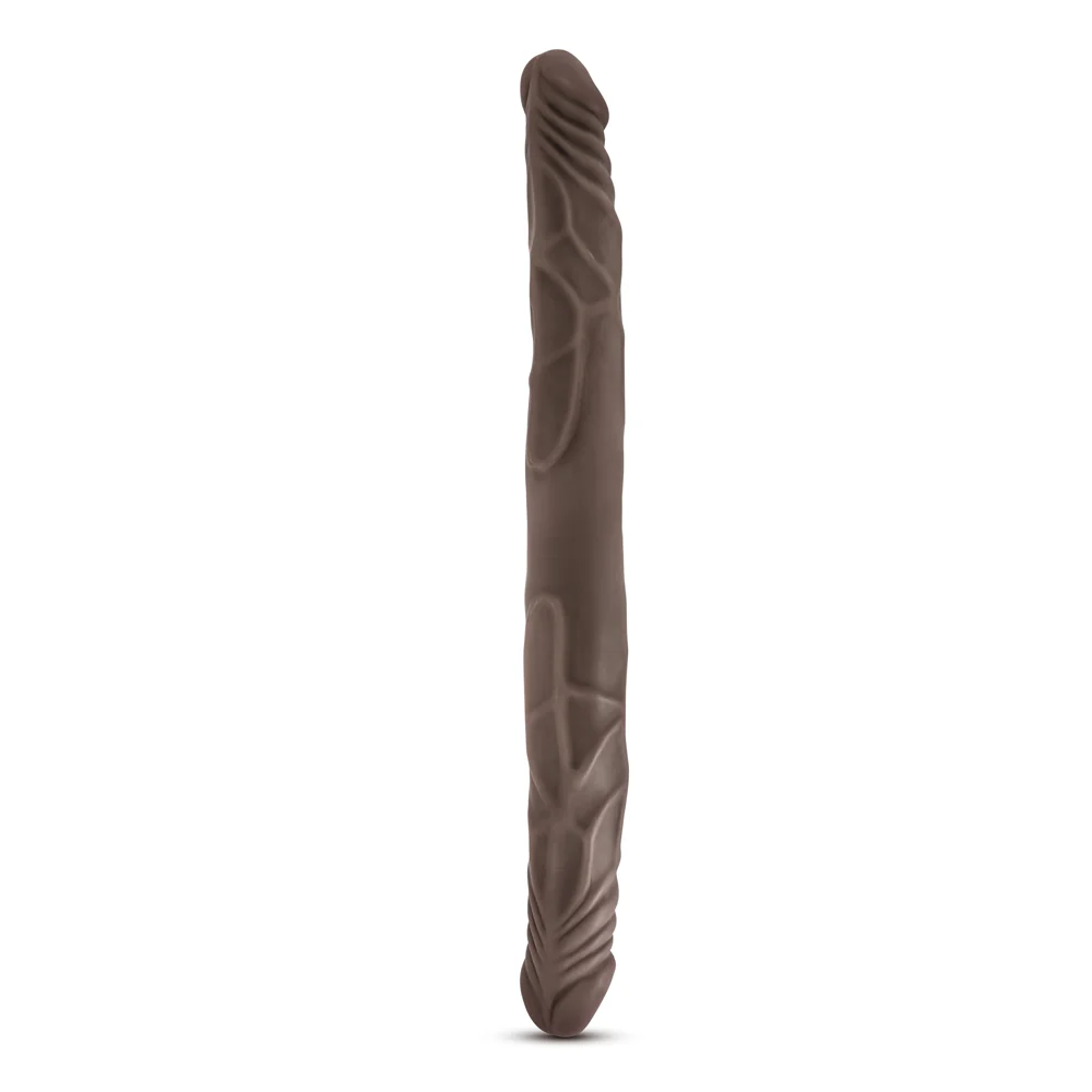 Dr. Skin 14 in. Double Dildo Brown - Image 3