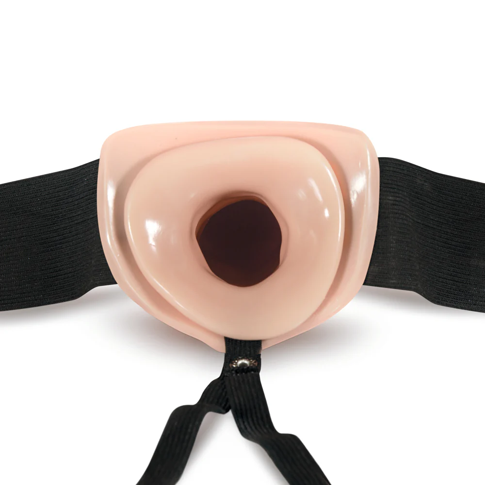 Dr. Skin 7 in. Hollow Strap-On Beige - Image 5